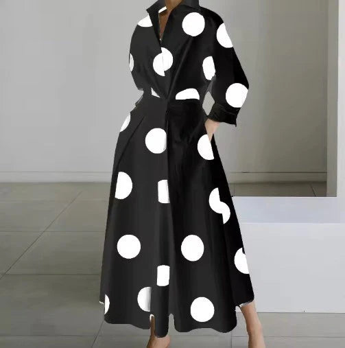 Black with White Dots / 4XL