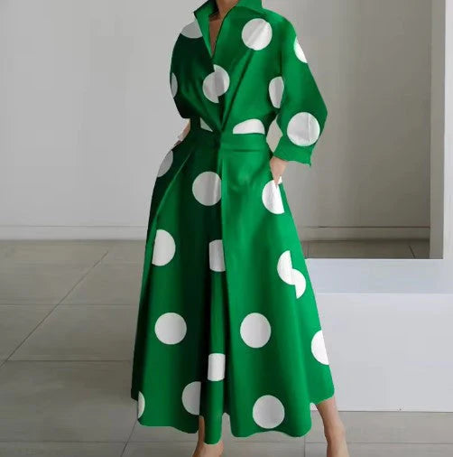 Green with White Dots / 4XL