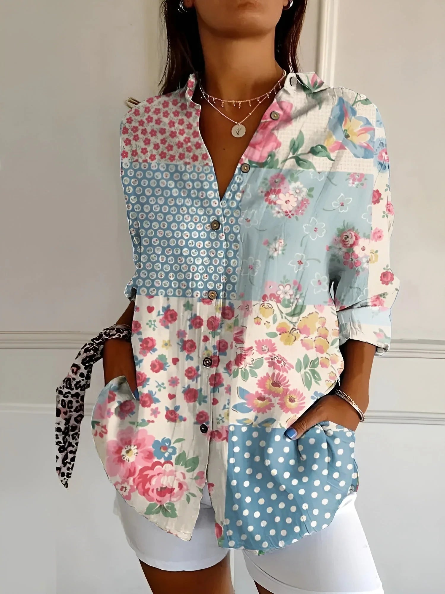 Blue Floral / 3XL